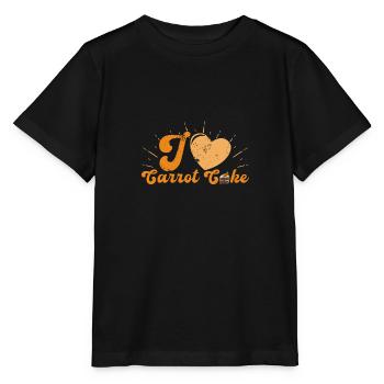 Pastry Shop Profession Carrot Cake Baking Saying - Stanley/Stella MINI CREATOR Kids’ T-Shirt - black - Front - Mikhail (115cm)