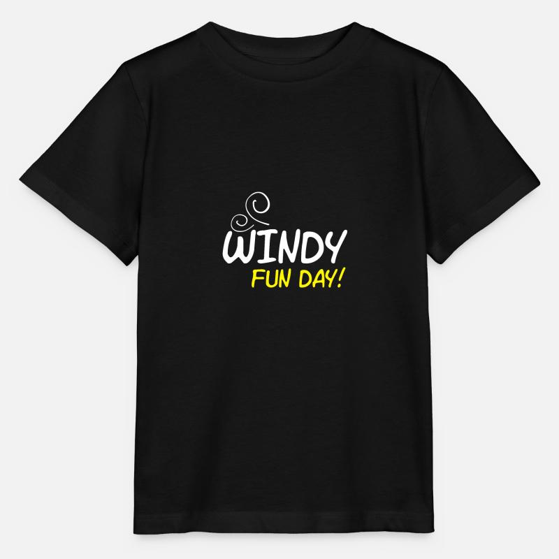 Windy fun day - Stanley/Stella Kinder T-Shirt MINI CREATOR  - Schwarz