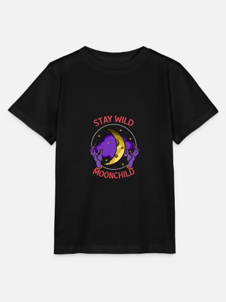 Mondkind Astrologe Gift - Stanley/Stella Kinder T-Shirt MINI CREATOR  - Schwarz