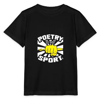Poesiesport Dichter Enthusiast Gift - Stanley/Stella Kinder T-Shirt MINI CREATOR  - Schwarz - Vorne - Mikhail (115cm)