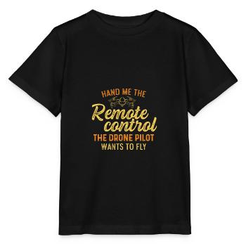 The drone pilot Hobbyist Gift - Stanley/Stella MINI CREATOR Kids’ T-Shirt - black - Front - Mikhail (115cm)
