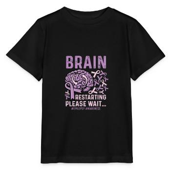 BRAIN-Neustart Lustige Person Geschenk - Stanley/Stella Kinder T-Shirt MINI CREATOR  - Schwarz - Vorne - Mikhail (115cm)