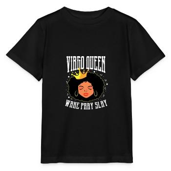 Virgo Queen Self-Triggered Person Gift - Stanley/Stella MINI CREATOR Kids’ T-Shirt - black - Front - Mikhail (115cm)