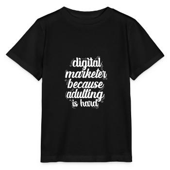 The adult is heavy office worker Gesche - Stanley/Stella MINI CREATOR Kids’ T-Shirt - black - Front - Mikhail (115cm)