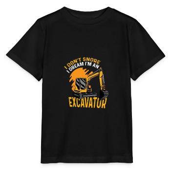 Ich schnarche nicht Fabrik Arbeiter Gift - Stanley/Stella Kinder T-Shirt MINI CREATOR  - Schwarz - Vorne - Mikhail (115cm)