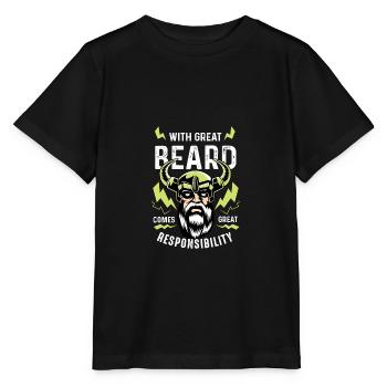Big Beard Responsible Father Poison - Stanley/Stella MINI CREATOR Kids’ T-Shirt - black - Front - Mikhail (115cm)
