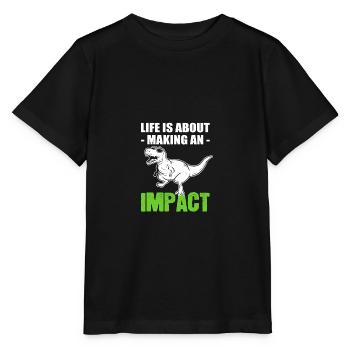 Faire un cadeau d’influenceur à impact - T-shirt bio MINI CREATOR Stanley/Stella Enfant - noir - Devant - Mikhail (115cm)
