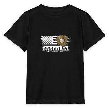 Gants de terrain de terrain de terrain de lanceur de baseball - T-shirt bio MINI CREATOR Stanley/Stella Enfant - noir - Devant - Mikhail (115cm)