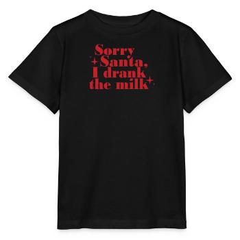 Désolé Père Noël J’ai apprécié le Nouvel An pour les enfants - T-shirt bio MINI CREATOR Stanley/Stella Enfant - noir - Devant - Mikhail (115cm)