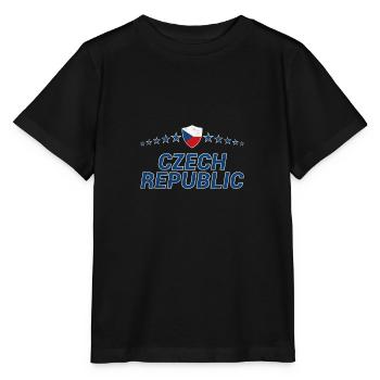 Tschechische Republik - Stanley/Stella Kinder T-Shirt MINI CREATOR  - Schwarz - Vorne - Mikhail (115cm)