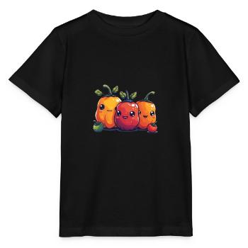 Paprika family comic style - Stanley/Stella MINI CREATOR Kids’ T-Shirt - black - Front - Mikhail (115cm)