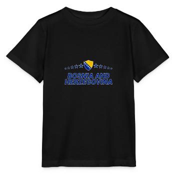 Bosnien und Herzegowina - Stanley/Stella Kinder T-Shirt MINI CREATOR  - Schwarz - Vorne - Mikhail (115cm)
