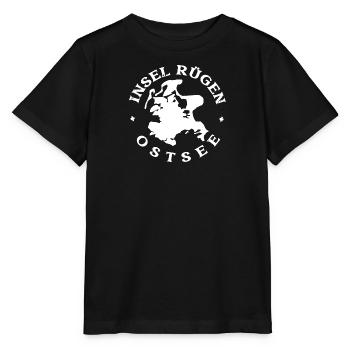 INSEL RÜGEN UMRISS OSTSEE BALTIC SEA EXPERIENCE - Stanley/Stella Kinder T-Shirt MINI CREATOR  - Schwarz - Vorne - Mikhail (115cm)