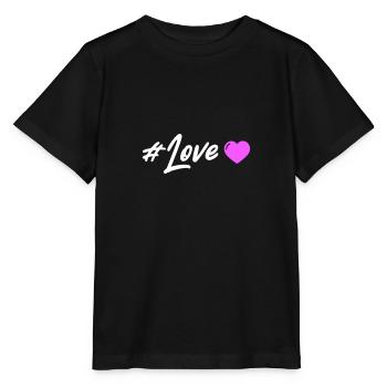 Love Heart - Stanley/Stella MINI CREATOR Kids’ T-Shirt - black - Front - Mikhail (115cm)