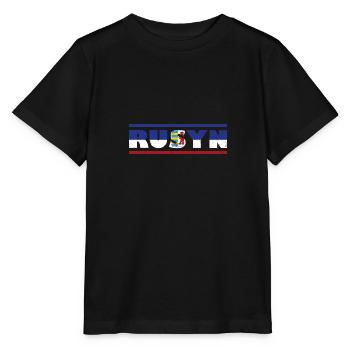 Rusyn Slawen Rusnak Karpaten-Rus Herkunft - Stanley/Stella Kinder T-Shirt MINI CREATOR  - Schwarz - Vorne - Mikhail (115cm)