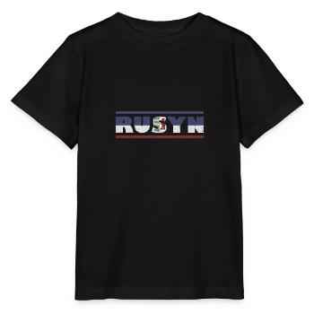 Rusyn Slawen Rusnak Karpaten-Rus Herkunft - Stanley/Stella Kinder T-Shirt MINI CREATOR  - Schwarz - Vorne - Mikhail (115cm)