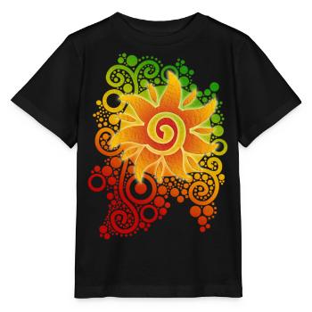 SUNSHINE REGGAE - Stanley/Stella Kinder T-Shirt MINI CREATOR  - Schwarz - Vorne - Mikhail (115cm)