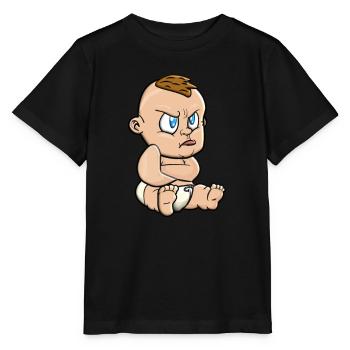Bébé Furieux S’entête colère en bas âge - T-shirt bio MINI CREATOR Stanley/Stella Enfant - noir - Devant - Mikhail (115cm)