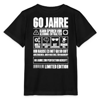 60. Geburtstag Männer Frauen Lustig 60 Jahre - Stanley/Stella Kinder T-Shirt MINI CREATOR  - Schwarz - Vorne - Mikhail (115cm)