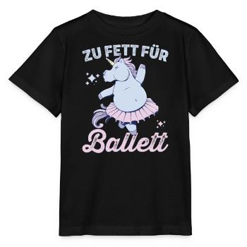Zu Fett für Ballett - Stanley/Stella Kinder T-Shirt MINI CREATOR  - Schwarz - Vorne - Mikhail (115cm)