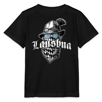 Lausbua T-shirt Chemise traditionnelle homme Chemise traditionnelle - T-shirt bio MINI CREATOR Stanley/Stella Enfant - noir - Devant - Mikhail (115cm)