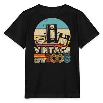 2008 Birthday Perspective - Stanley/Stella MINI CREATOR Kids’ T-Shirt - black - Front - Mikhail (115cm)