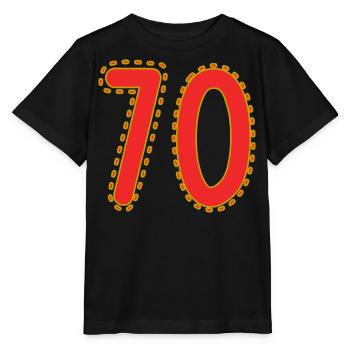 70. 70 ANS. 70e ANNIVERSAIRE. ANNIVERSAIRE 70 ANS. - T-shirt bio MINI CREATOR Stanley/Stella Enfant - noir - Devant - Mikhail (115cm)