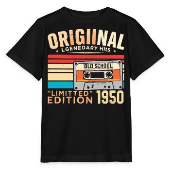 Original 1950's, Legendary since 1950's Vintage 1950's - Stanley/Stella MINI CREATOR Kids’ T-Shirt - black - Front - Mikhail (115cm)