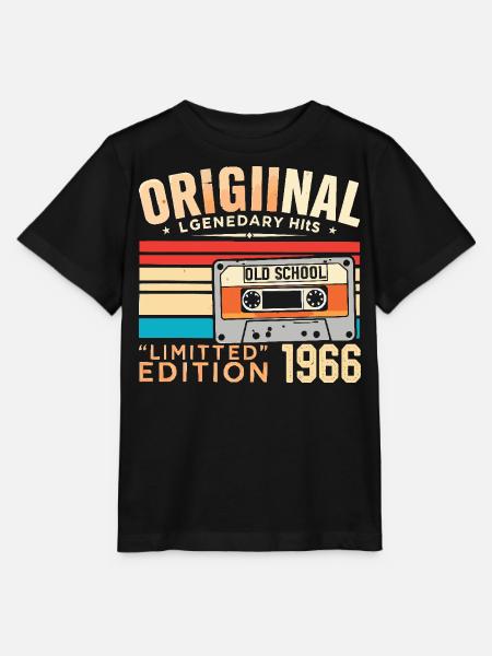 Original 1966, legendär seit 1966 Jahrgang 1966 - Stanley/Stella Kinder T-Shirt MINI CREATOR - Schwarz