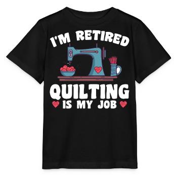 Quilten Frauen Mama Oma Stich Näherin Quilter - Stanley/Stella Kinder T-Shirt MINI CREATOR  - Schwarz - Vorne - Mikhail (115cm)