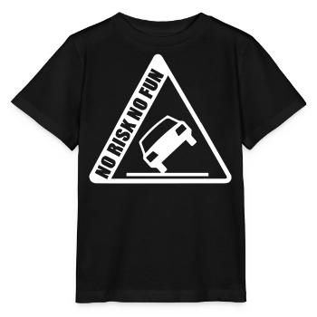 Kein Risiko, kein Spaß, lustiges Geschenk, Autotuning - Stanley/Stella Kinder T-Shirt MINI CREATOR  - Schwarz - Vorne - Mikhail (115cm)