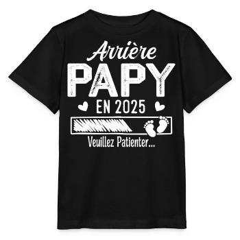 Ur-Opa im Jahr 2025 Geschenk Zukunft Opa - Stanley/Stella Kinder T-Shirt MINI CREATOR  - Schwarz - Vorne - Mikhail (115cm)