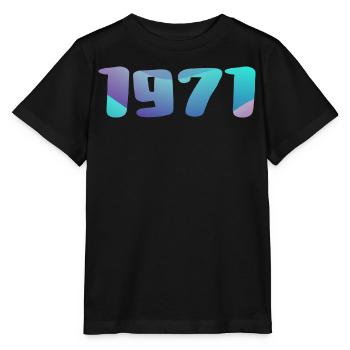 1971 Geburtstagsgeschenk Vintage 1971 Retro 1971 - Stanley/Stella Kinder T-Shirt MINI CREATOR  - Schwarz - Vorne - Mikhail (115cm)