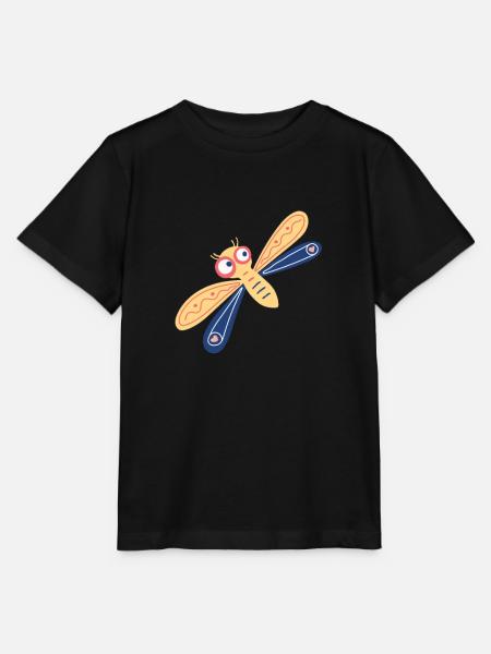 Zarte Kleinlibelle - Stanley/Stella Kinder T-Shirt MINI CREATOR - Schwarz