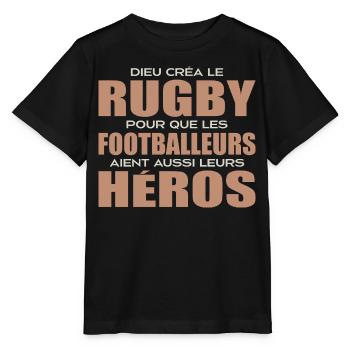 Rugby, Rugby Sport, Rugby Humor, Rugby - Stanley/Stella Kinder T-Shirt MINI CREATOR  - Schwarz - Vorne - Mikhail (115cm)