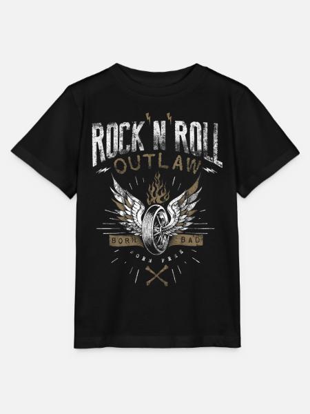 Rock & Roll Outlaw - Stanley/Stella Kinder T-Shirt MINI CREATOR  - Schwarz
