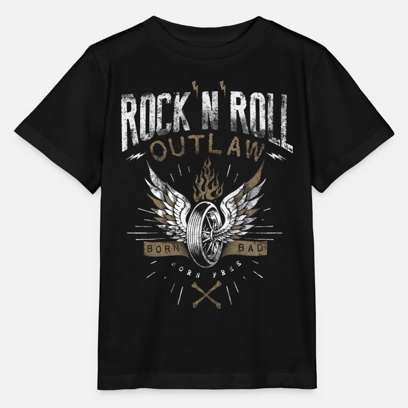 Hors-la-loi du rock & roll - T-shirt bio MINI CREATOR Stanley/Stella Enfant - noir