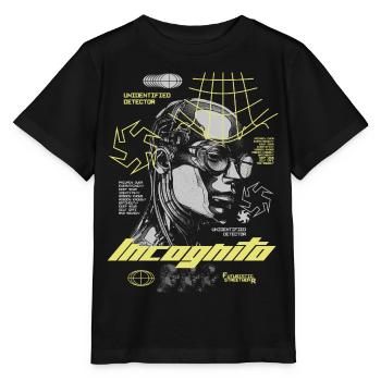 Urban Future – Streetwear futuriste - T-shirt bio MINI CREATOR Stanley/Stella Enfant - noir - Devant - Mikhail (115cm)