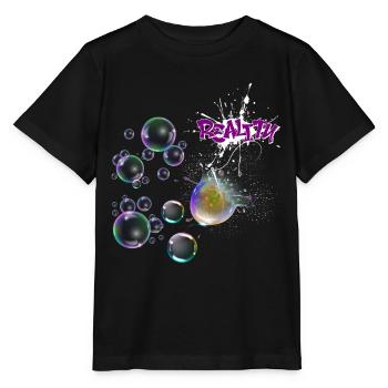 Éclaboussures de néon de la réalité - T-shirt bio MINI CREATOR Stanley/Stella Enfant - noir - Devant - Mikhail (115cm)
