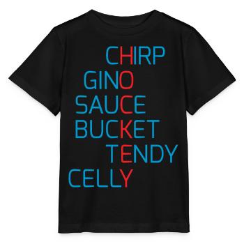 hockey_talk_red_blue - Stanley/Stella Kinder T-Shirt MINI CREATOR  - Schwarz - Vorne - Mikhail (115cm)