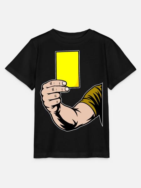 Gelbe Karte - Stanley/Stella Kinder T-Shirt MINI CREATOR  - Schwarz