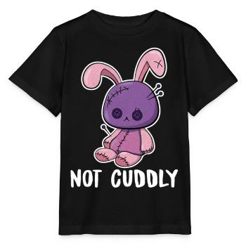 Not Cuddly – Voodoopuppe als Plüschhase - Stanley/Stella Kinder T-Shirt MINI CREATOR  - Schwarz - Vorne - Mikhail (115cm)