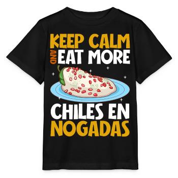 Keep Calm - Chiles en Nogada - Stanley/Stella Kinder T-Shirt MINI CREATOR  - Schwarz - Vorne - Mikhail (115cm)