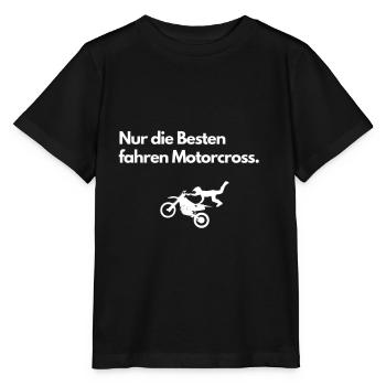 Motorcross Motorrad Moped Zweirad Spruch - Stanley/Stella Kinder T-Shirt MINI CREATOR  - Schwarz - Vorne - Mikhail (115cm)