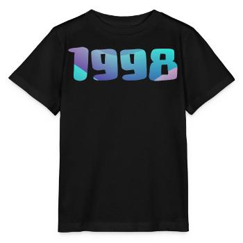 1998 Geburtstagsgeschenk Jahrgang 1998 Retro 1998 - Stanley/Stella Kinder T-Shirt MINI CREATOR  - Schwarz - Vorne - Mikhail (115cm)