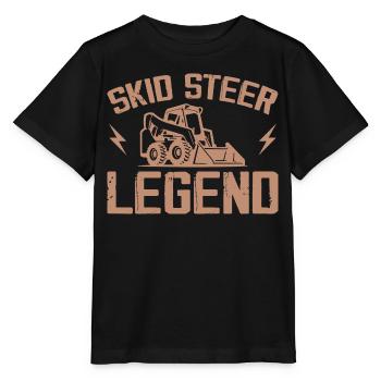Unterschätzen Sie niemals einen alten Mann mit einem Kompaktlader - Stanley/Stella Kinder T-Shirt MINI CREATOR  - Schwarz - Vorne - Mikhail (115cm)