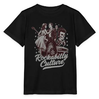 Culture rockabilly Style de musique rétro - T-shirt bio MINI CREATOR Stanley/Stella Enfant - noir - Devant - Mikhail (115cm)