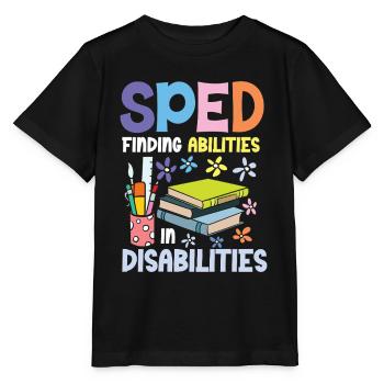 Special Education: Abilities in Disabilities - Stanley/Stella MINI CREATOR Kids’ T-Shirt - black - Front - Mikhail (115cm)