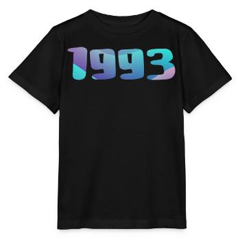 Geburtstagsgeschenk 1993 Jahrgang 1993 Retro 1993 - Stanley/Stella Kinder T-Shirt MINI CREATOR  - Schwarz - Vorne - Mikhail (115cm)