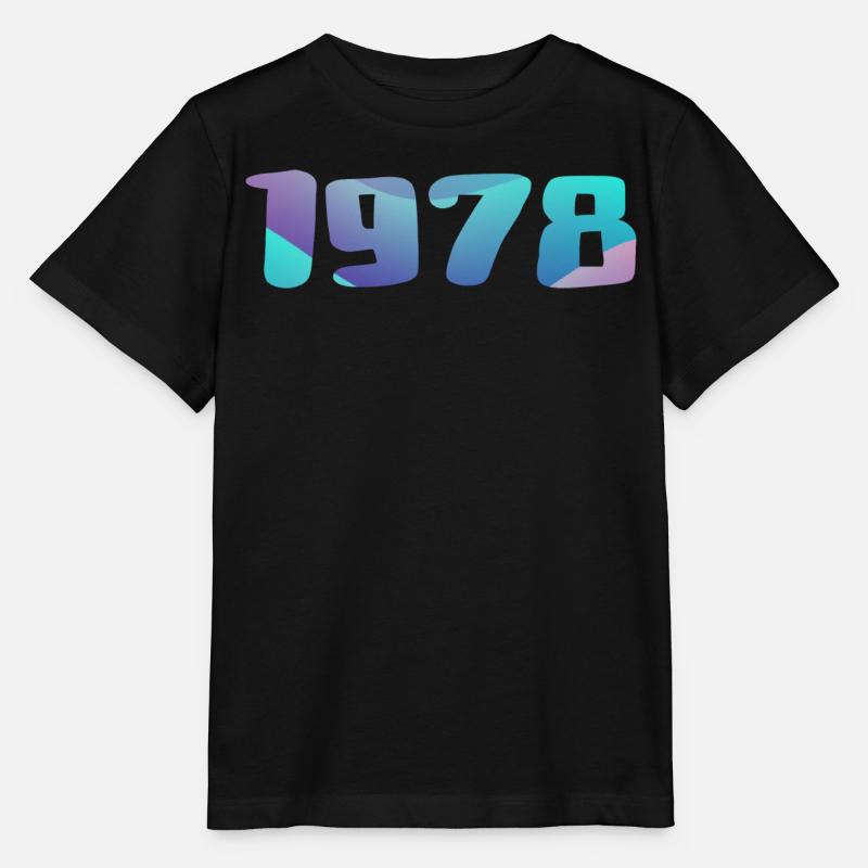 1978 Geburtstagsgeschenk Vintage 1978 Retro 1978 - Stanley/Stella Kinder T-Shirt MINI CREATOR  - Schwarz